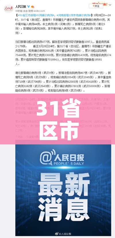 31省区市新增确诊8例（31省区市新增确诊病例111例）