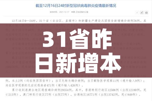 31省昨日新增本土确诊56例/31省昨日新增本土病例55例