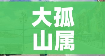 大孤山属于哪个城市:大孤山属于哪个区 大孤山属于哪个城市:大孤山属于哪个区